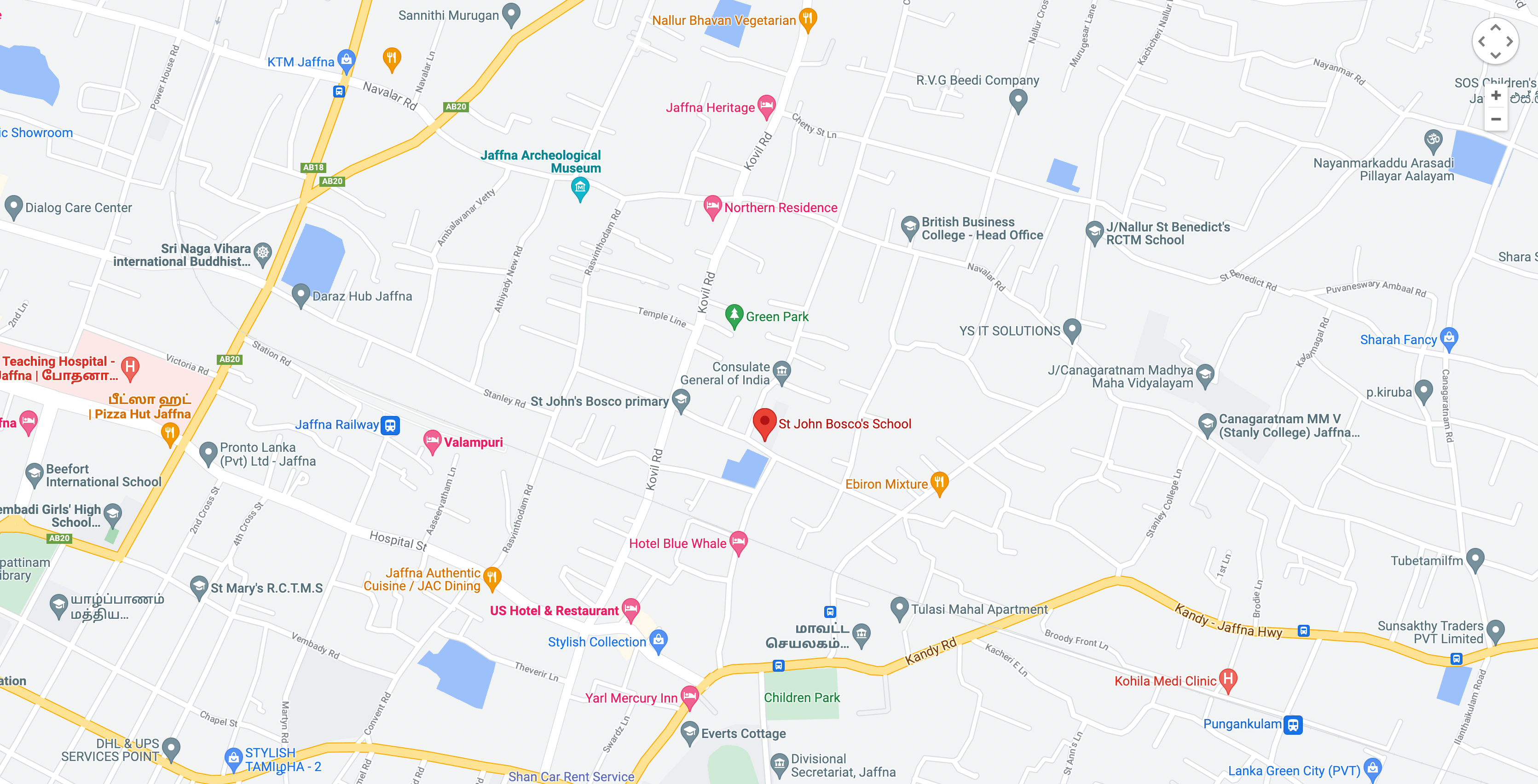 School Location Map